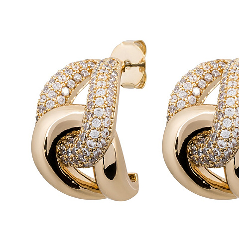 Серьги the weave gold Mason ABE28377-01 G - рис 2.