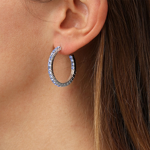 Серьги PINA SS LIGHT BLUE - рис 3.