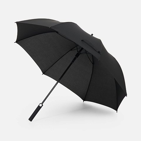 Зонт-трость Simple Golf, черный - рис 2.