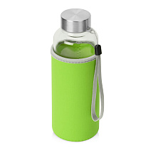 Бутылка для воды Pure c чехлом, 420 мл, зеленое яблоко