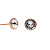 Пусеты Crystal Fiore Luna SWE298 C RG - миниатюра - рис 2.