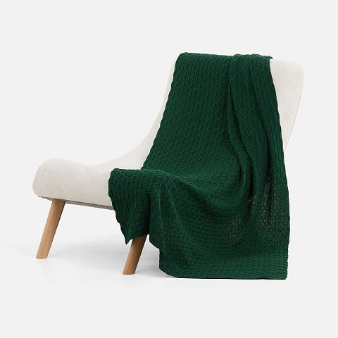 Плед Braidera, темно-зеленый (хвойный) - рис 3.