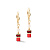 Серьги Red Coeur de Lion 4567/20-0300 - миниатюра - рис 2.