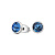 Пусеты Sapphire Fiore Luna SWE298 SA S - миниатюра
