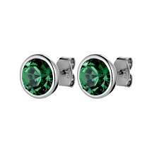 Пусеты DIA SS EMERALD GREEN Dyrberg Kern 430134