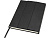 Блокнот Alejandra формата А5 с твердой обложкой из переработанной кожи - сплошной черный - миниатюра