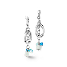 Серьги Blue-Silver Coeur de Lion *4521/21-0717
