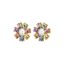 Серьги AUBRA SG PASTEL MULTI / WHITE PEARL Dyrberg Kern 460082